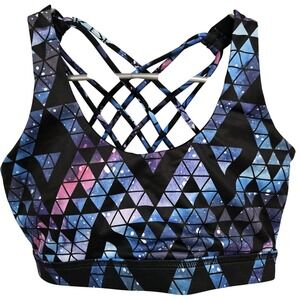 CVG Constantly Varied Gear Small Sports Bra Butterfly Back Stardust Galaxy Pads